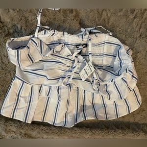 Cropped Stripe Tank Top